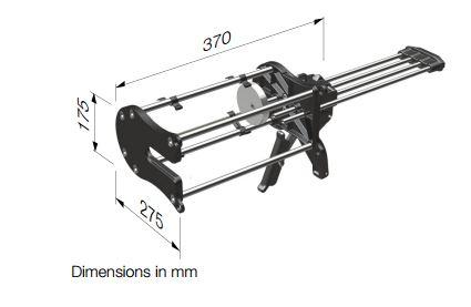 sulzer mixcoat spray dispenser DM 1500 01 dimensions