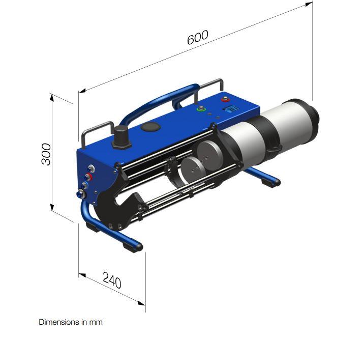 sulzer mixcoat spray coating dispenser DPF 1500 30 dimensions