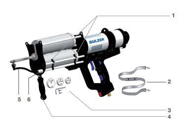 sulzer mixcoat spray coating dispenser DPS 1500 01 schematic